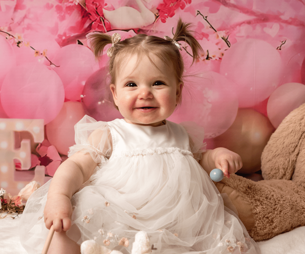 little girl looking mischievous